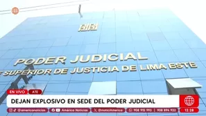 Dejan explosivo y carta amenazante en Corte de Lima Este en Ate. Foto y video: América Noticias