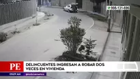 Cámara de vigilancia captó los dos robos.