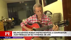 Roban instrumentos en Ate. Foto: América Noticias