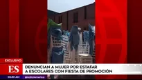 Denuncian estafa en fiesta de promoción.