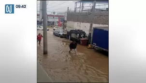 Desborde de río Surco. Foto y video: Canal N