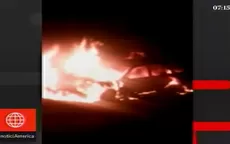 Ate: desconocidos incendian auto reportado como robado - Noticias de incendian