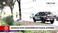 Dos cuerpos fueron calcinados en Ate. Foto y video: América Noticias