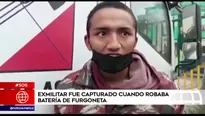 Detenido fue increpado por los vecinos del lugar.