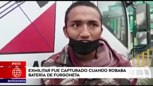 Detenido fue increpado por los vecinos del lugar.