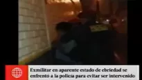 Exmilitar se enfrent&oacute; a policias en Ate. Am&eacute;rica Noticias