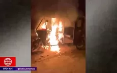 Ate: extorsionadores queman mototaxi para intimidar a empresarios - Noticias de hospital-ate