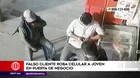 Ate: Falso cliente roba celular a joven en puerta de negocio