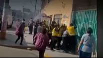 Operativo de tránsito terminó en pelea en plena calle de Ate.