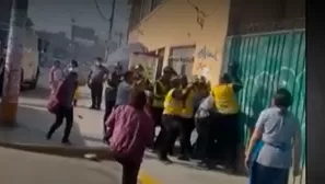 Operativo de tránsito terminó en pelea en plena calle de Ate.