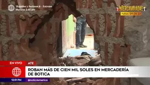 Hacen forado en botica para robar.