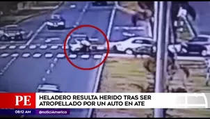 Heladero fue atropellado en Ate.