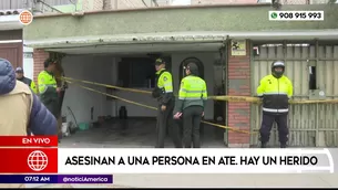 Asesinato en Ate. Foto y video: América Noticias