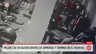 Ate: mujer cayó en buzón dentro de gimnasio y quedó herida