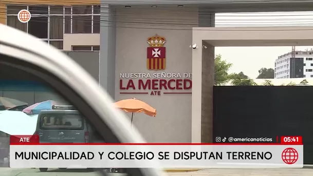 Ate: Municipalidad y Colegio La Merced se enfrentan por terreno en avenida La Arboleda. Foto: América Noticias
