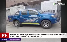 Ate: Pagó a ladrones que robaron su camioneta y no recuperó su vehículo - Noticias de ate