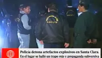 Los agentes Udex se colocaron su indumentaria de protección y realizaron una explosión controlada