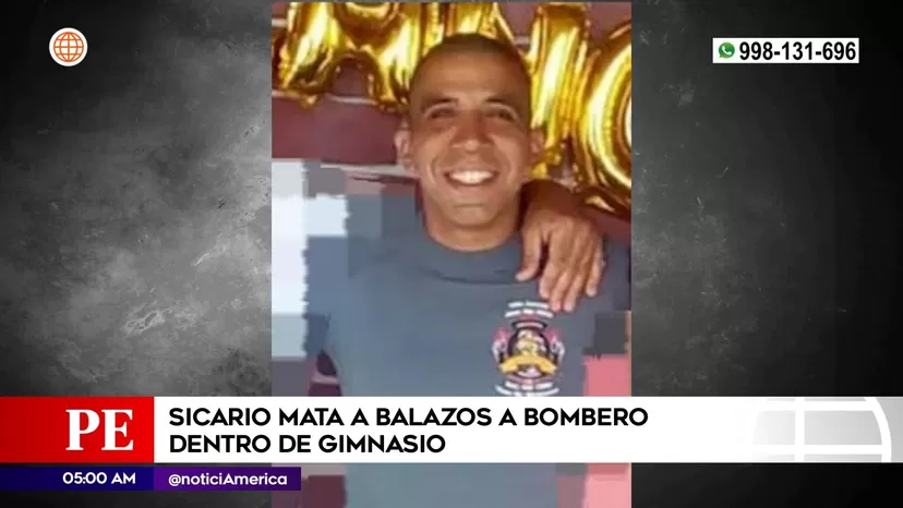 Ate: Sicario mató a balazos a bombero dentro de gimnasio
