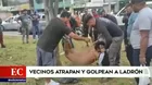 Ate: Vecinos atraparon y golpearon a un ladrón