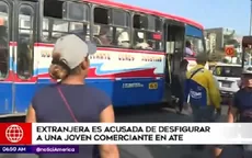 Ate: Venezolana desfigura a vendedora ambulante en la vía pública - Noticias de vendedor