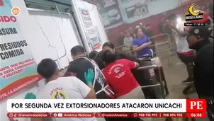 Por segunda vez extorsionadores atacaron Unicachi. Foto y video: América Noticias
