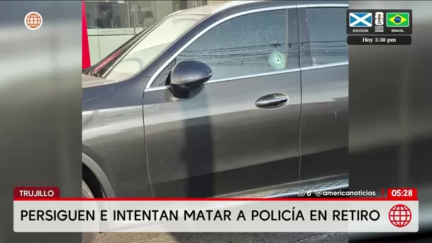 Atentan contra policía en retiro en Trujillo. Foto: América Noticias