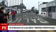 Atocongo: Terminal luce vacío y sin pasajeros en reactivación de viajes interprovinciales