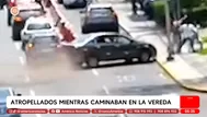 Atropellados mientras caminaban en la vereda en San Isidro