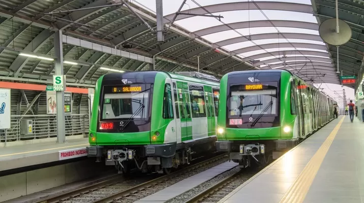 Línea 1 del Metro de Lima. Video: Canal N Línea 1 del Metro de Lima. Video: Canal N