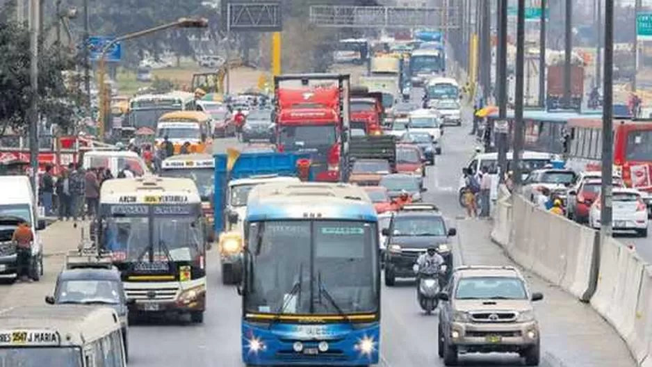 Tránsito en Lima. Foto: Gestión