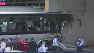 ATU descarta fallas técnicas en choque del Metropolitano