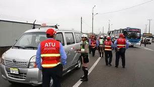 La ATU realizó varios operativos contra el transporte informal en Lima y Callao. Foto: ATU