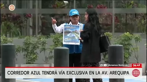 ATU aplicará vía bidireccional para el Corredor Azul / América Noticias ATU aplicará vía bidireccional para el Corredor Azul / América Noticias