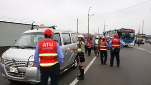 Operativo realizado por la ATU. Foto: ANDINA