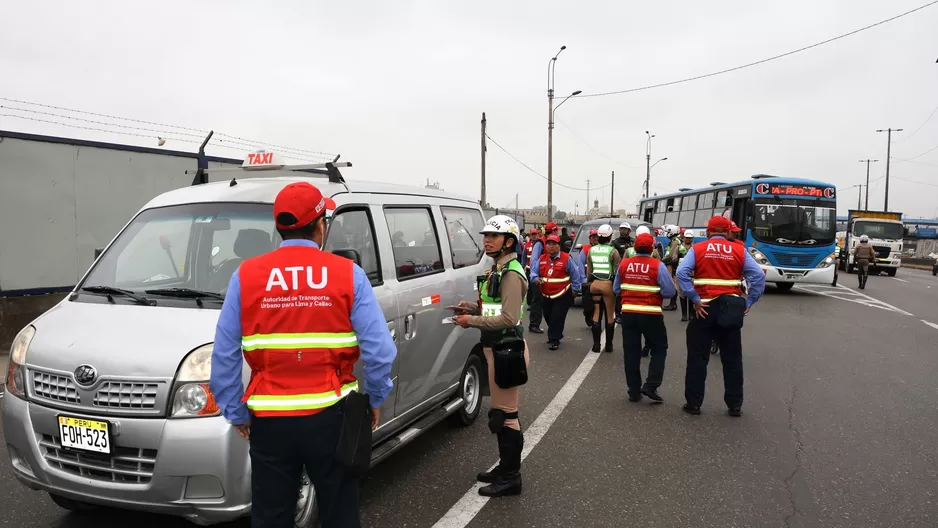 Operativo realizado por la ATU. Foto: ANDINA