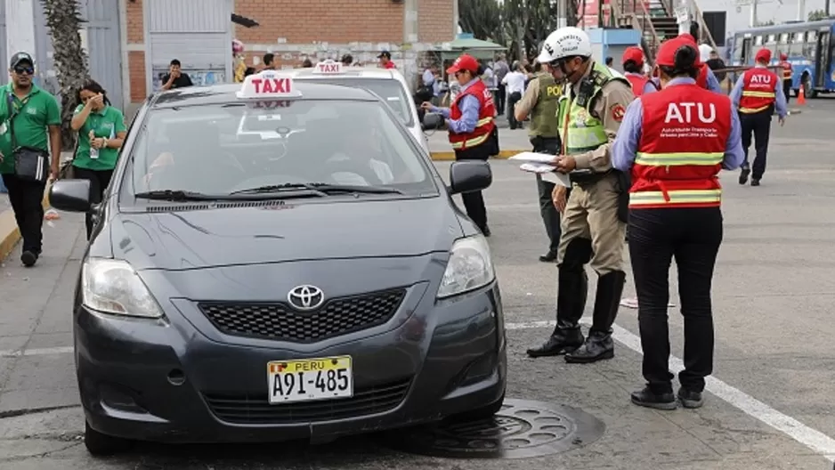 ATU sobre servicios de taxis Foto: El Comercio