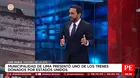 ATU se pronunció sobre el tren Lima-Chosica