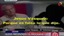 Audio de piloto Jesús Vásquez fue editado