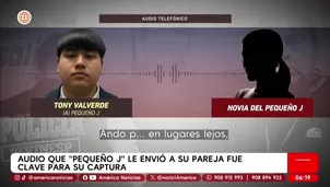 Audio que "Pequeño J" le envió a su pareja fue clave para su captura. Foto y video: AN