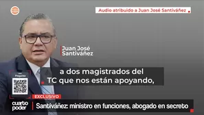 Santiváñez: ministro en funciones, abogado en secreto. Foto y video: Cuarto Poder