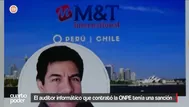 El auditor informático que contrató a la ONPE tenía una sanción