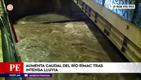 Aumenta caudal del río Rímac tras intensa lluvia. Foto y video: América Noticias