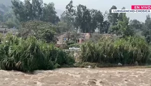 Aumenta caudal de Río Rímac. Foto y Video: Canal N