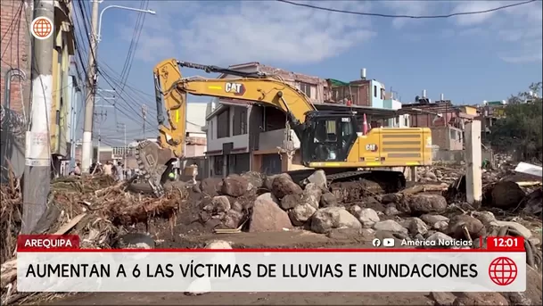 Aumentan a 6 los muertos por lluvias e inundaciones en Arequipa. Foto: América Noticias Aumentan a 6 los muertos por lluvias e inundaciones en Arequipa. Foto: América Noticias