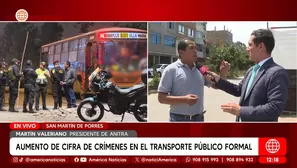 Aumento de cifra de crímenes en el transporte público formal. Foto y video: América Noticias