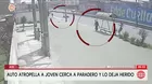 Auto atropella a joven cerca de paradero y lo deja herido en Ate