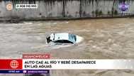 Auto cae al río y bebé desaparece en las aguas en Huancavelica