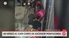 Auto cae al sótano de hotel clausurado en Miraflores