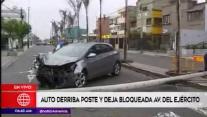 Accidente en Miraflores. América Noticias