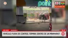 Auto se empotra en minimarket en grifo de Barranco